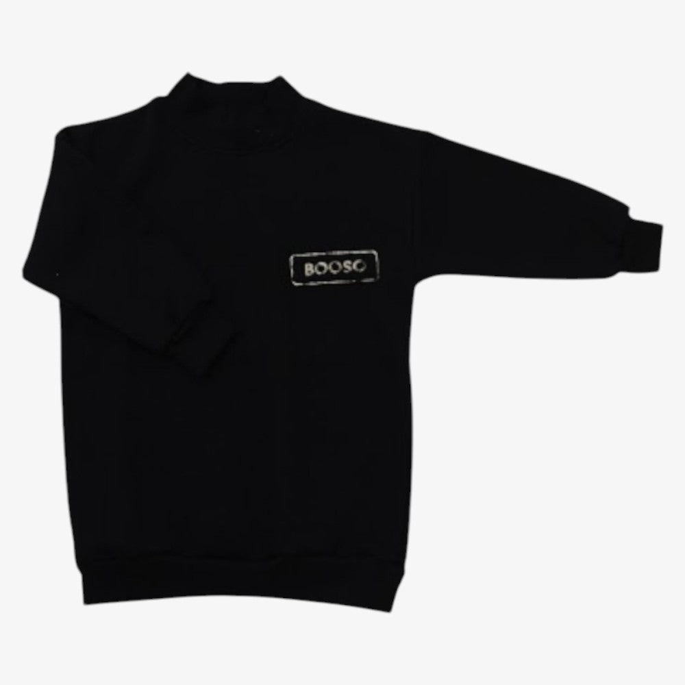 Sweatshirt Dress - Black