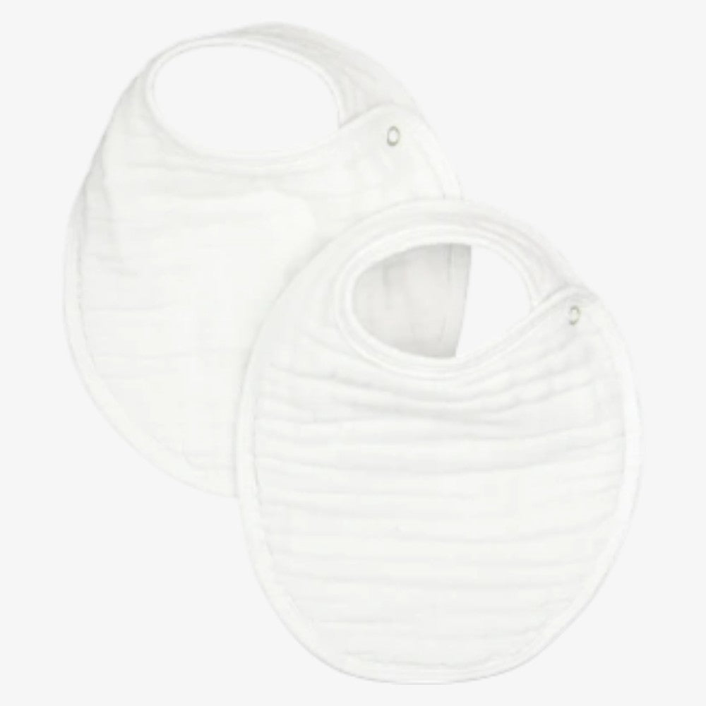 Muslin Bib 2 Pack - White