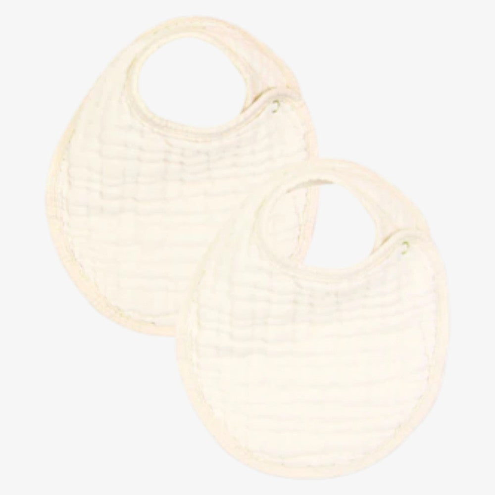 Muslin Bib 2 Pack - Cream