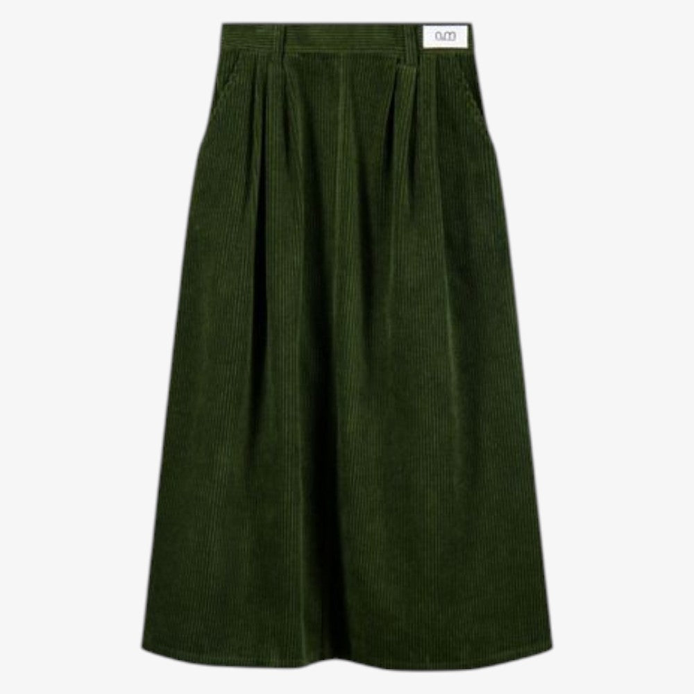 Corduroy Pocket Skirt - Green