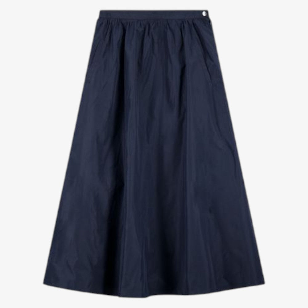 Maxi Taffeta Skirt - Navy