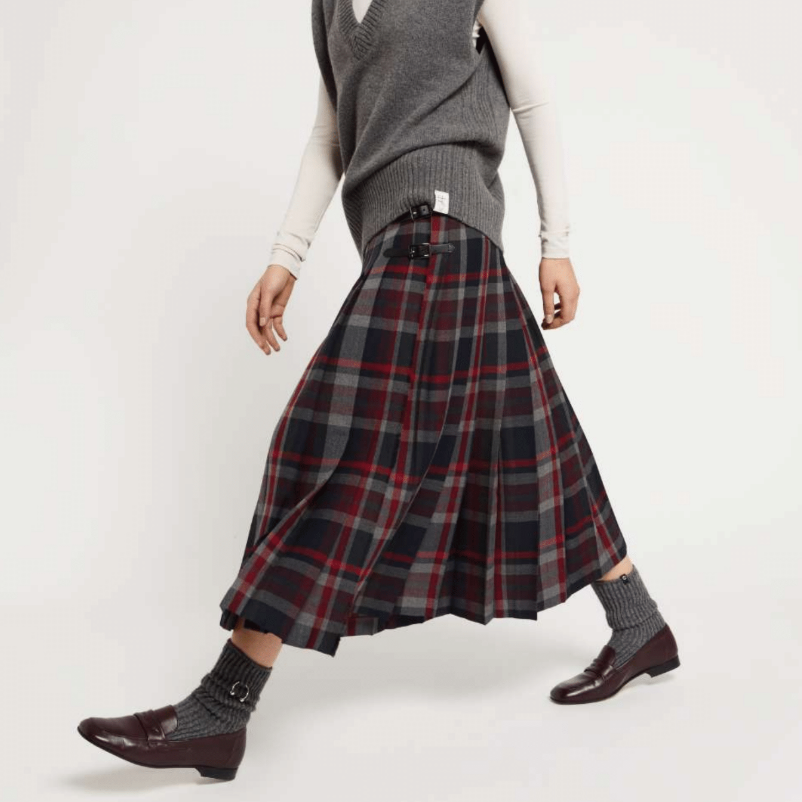 Pleat Skirt - Fumo