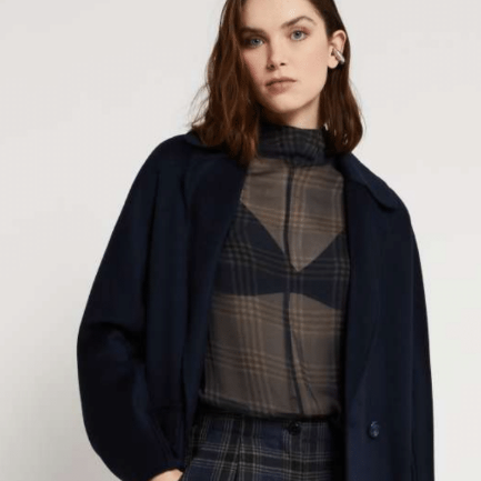 Printed Top - Navy