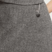 Striped Skirt - Grey