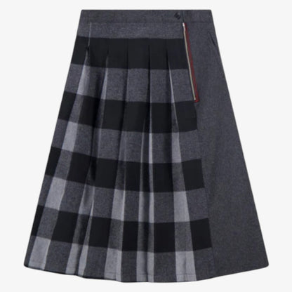Pleated Skirt - Plaid