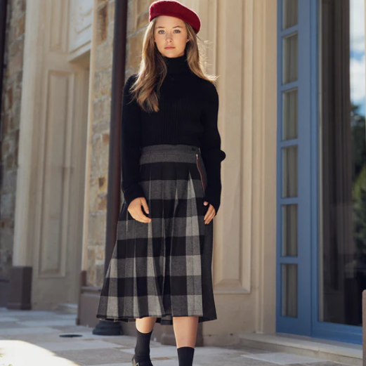 Pleated Skirt - Plaid