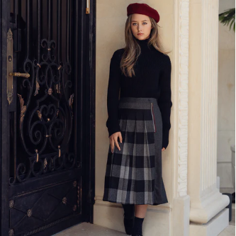 Pleated Skirt - Plaid