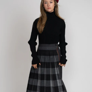 Pleated Skirt - Plaid