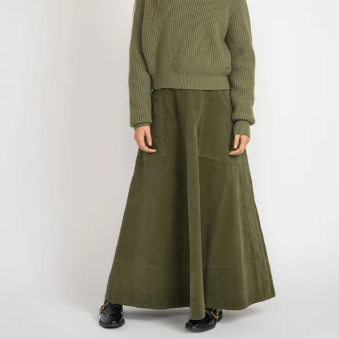 Corduroy Skirt - Green
