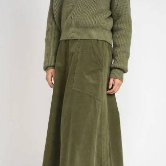 Corduroy Skirt - Green