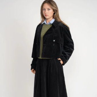 Corduroy Jacket - Black