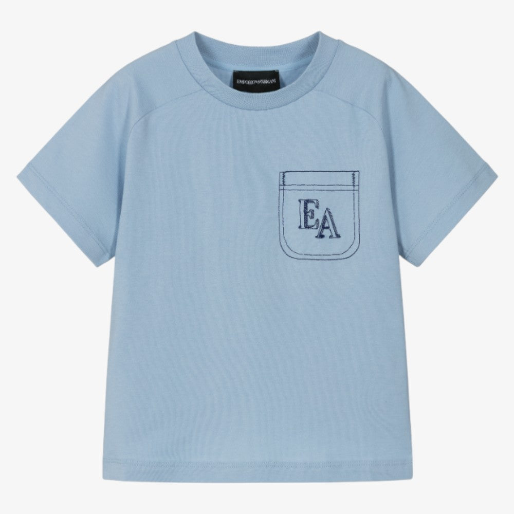 Pocket Stitch T-Shirt - Blue