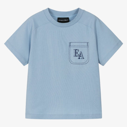 Pocket Stitch T-Shirt - Blue