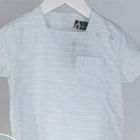 Square Neck Shirt - Blue