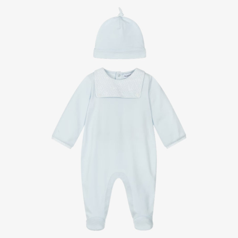 Footie And Hat - Blue