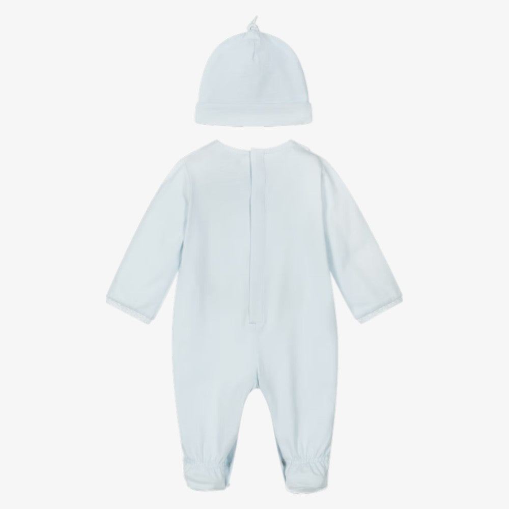 Footie And Hat - Blue