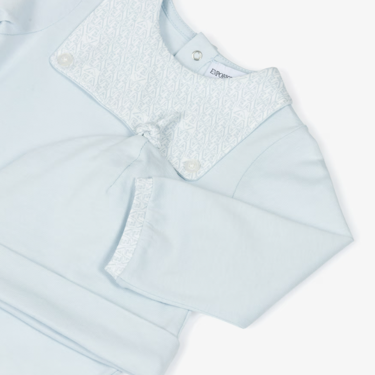 Footie And Hat - Blue