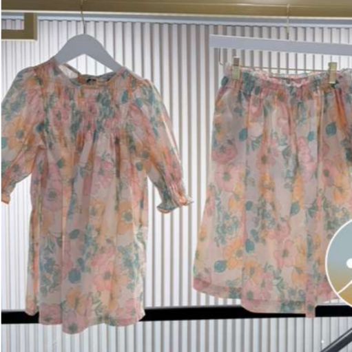 Jasemina Dress - Peach Flower