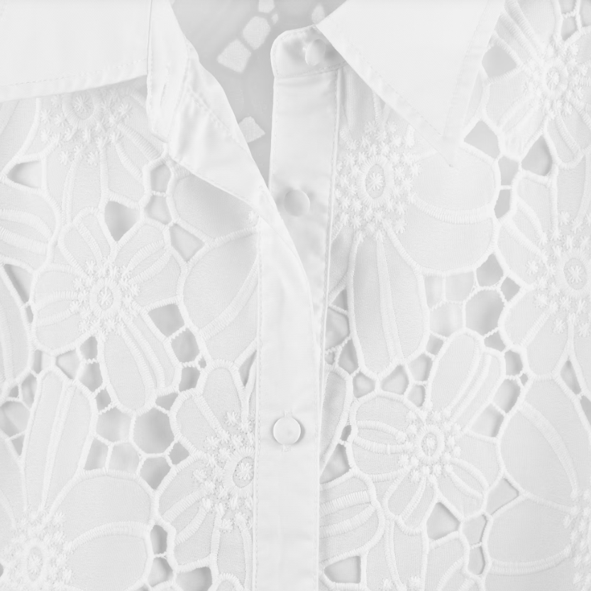 Lace Shirt - White