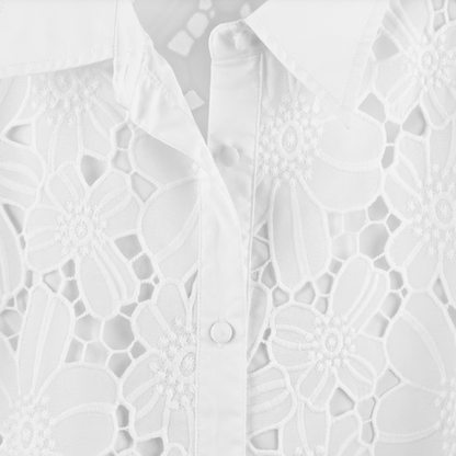 Lace Shirt - White