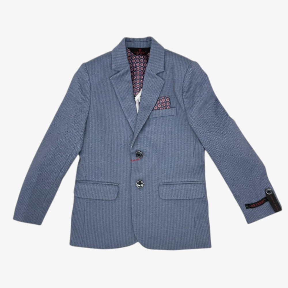 Herringbone Blazer - Blue