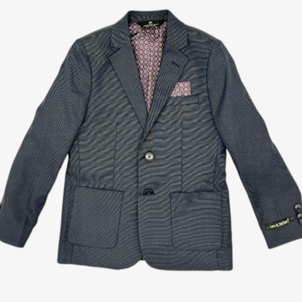 Weave Blazer - Marino