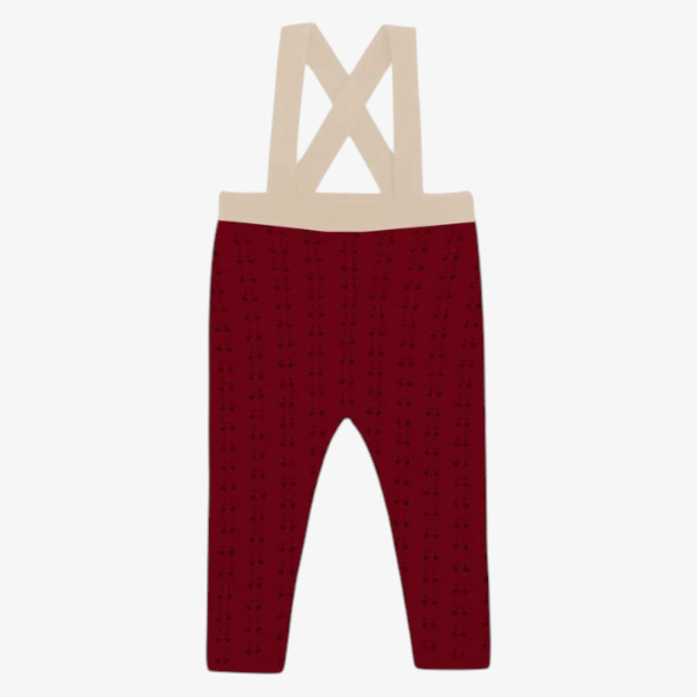 Knit Romper - Burgundy