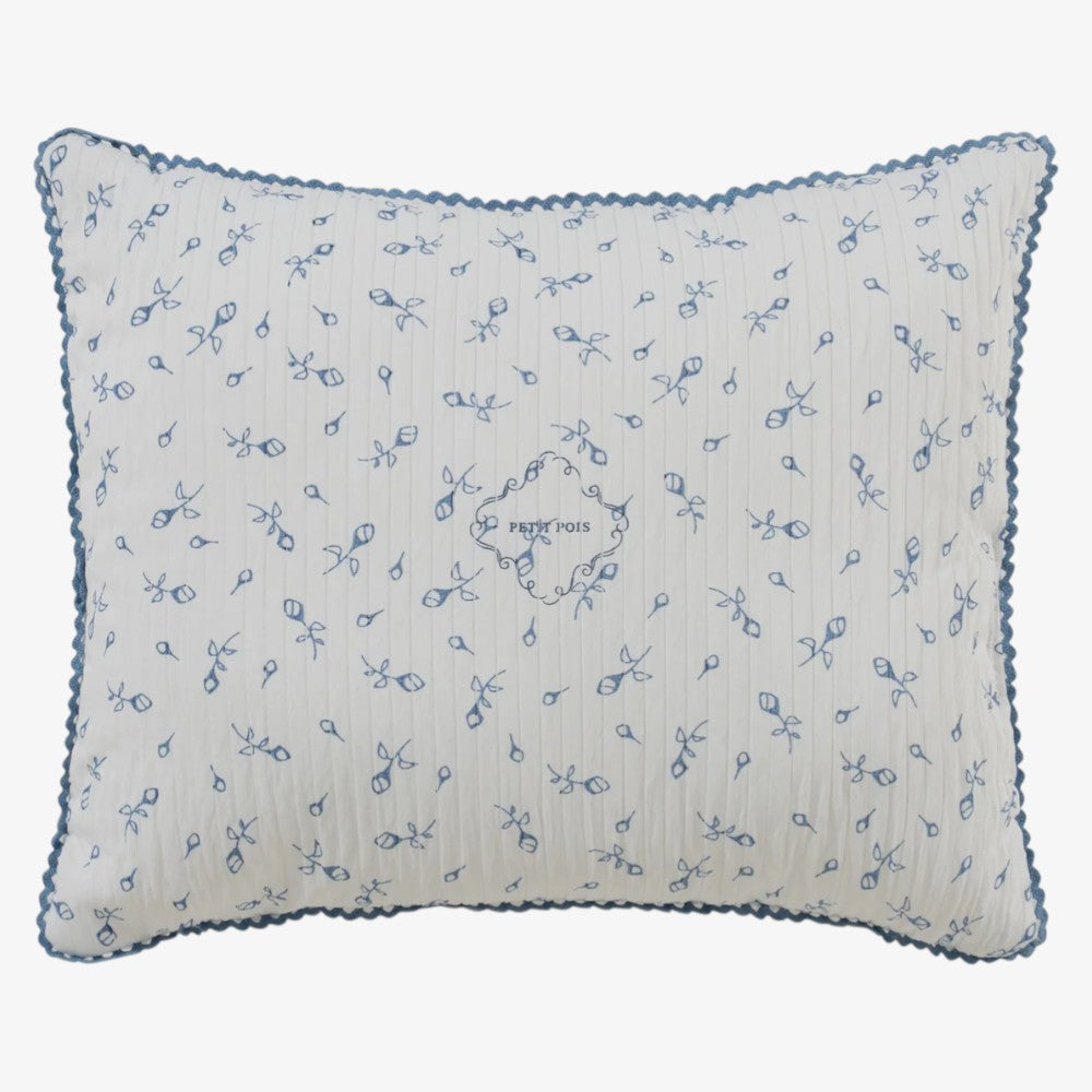 Petit Pois Pillow - Blue