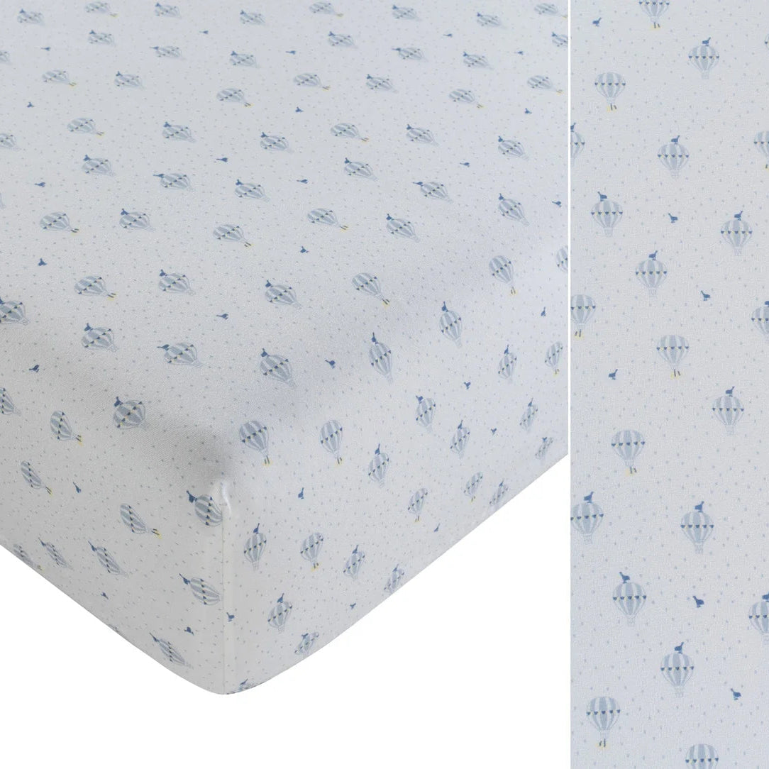 Up + Away Crib Sheet - Blue