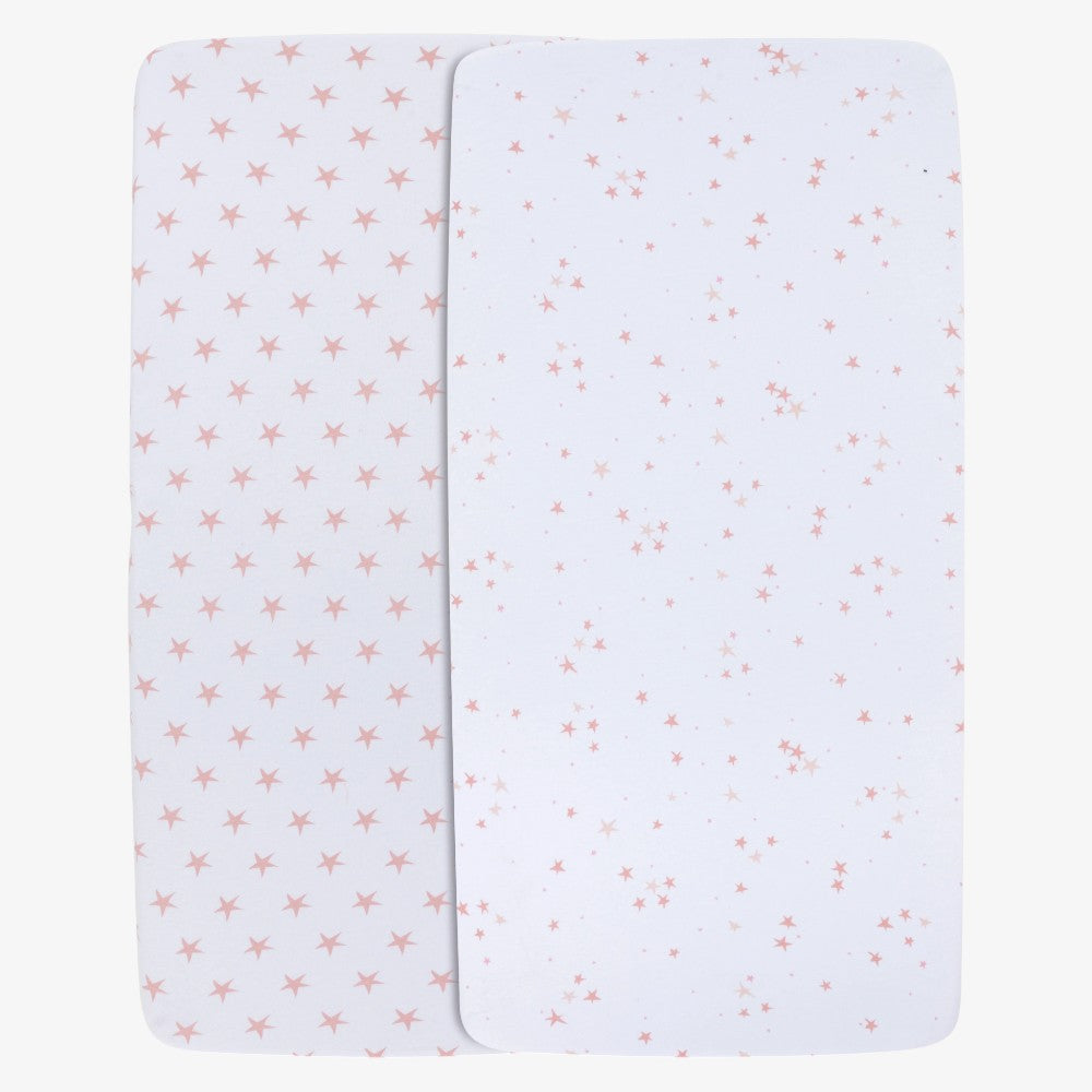 Crib Sheet 2 Pack - Mauve Star