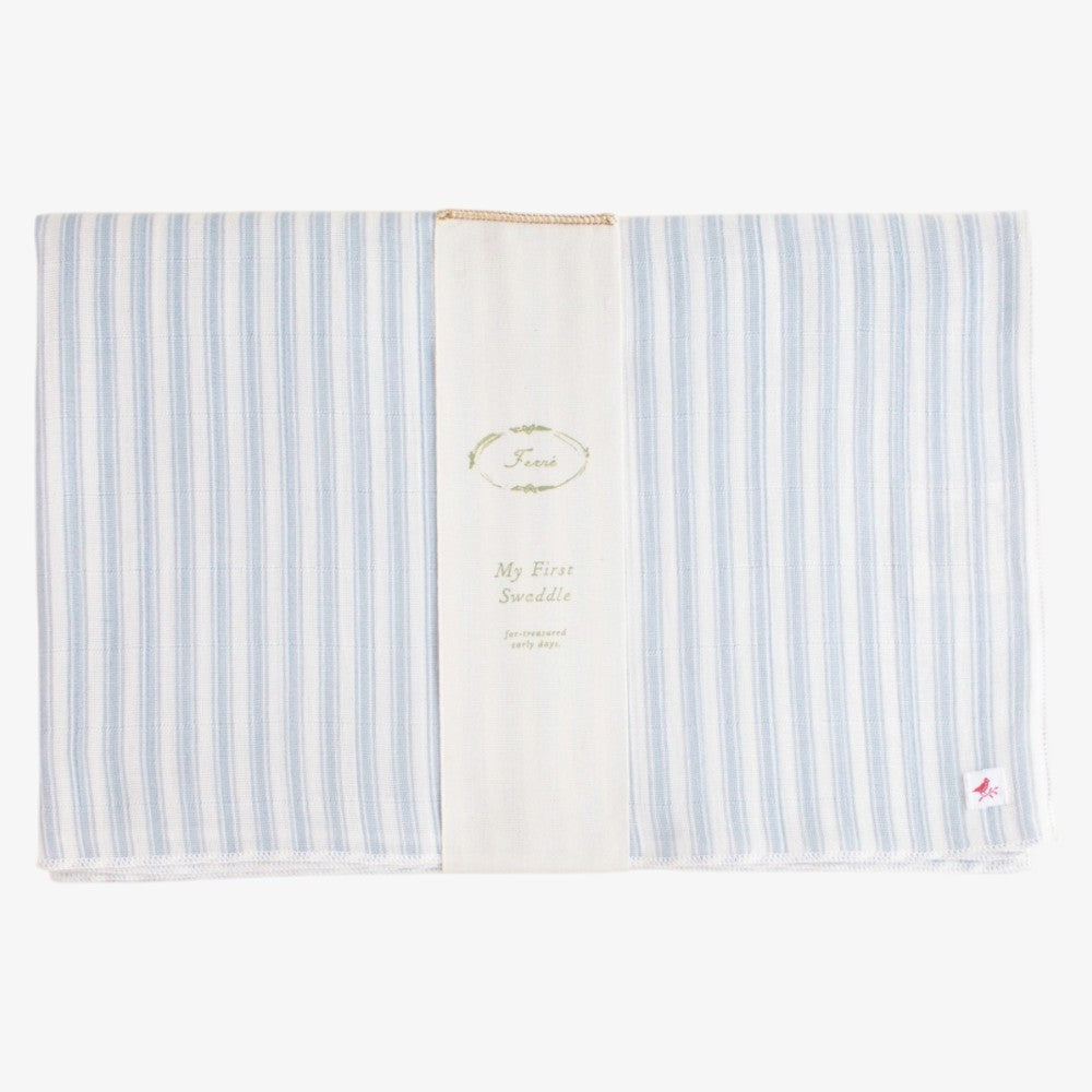 Ticking Swaddle - Blue