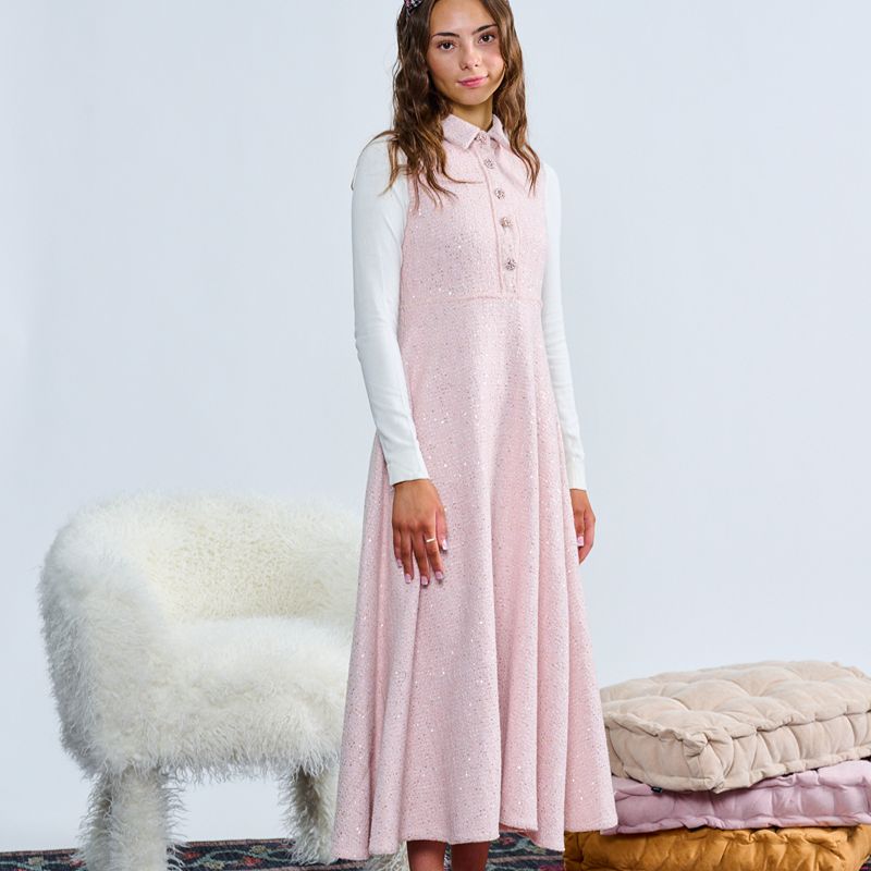 Sequin Gem Jumper - Pink