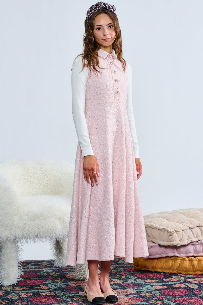 Sequin Gem Jumper - Pink