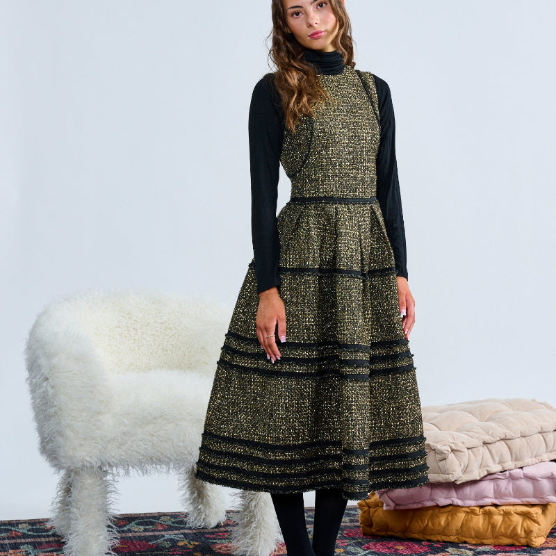 Tweed Jumper - Black