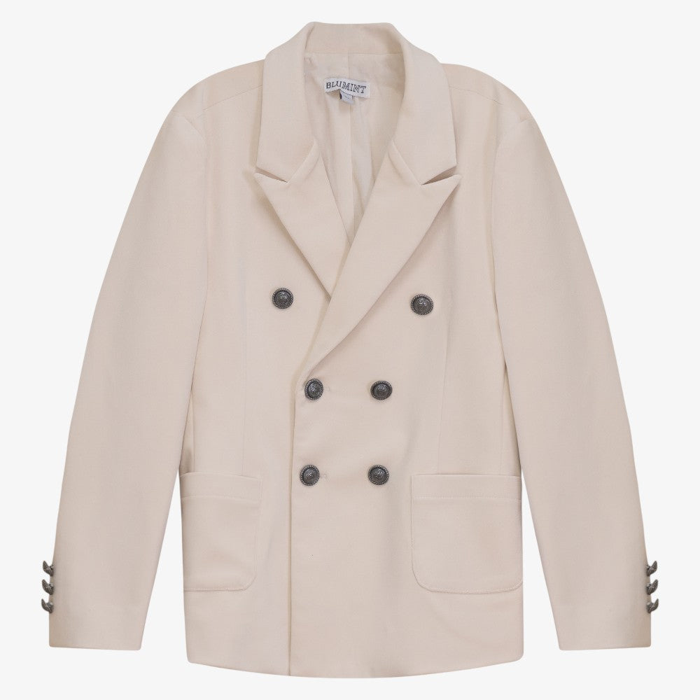 Velvet Blazer - Cream