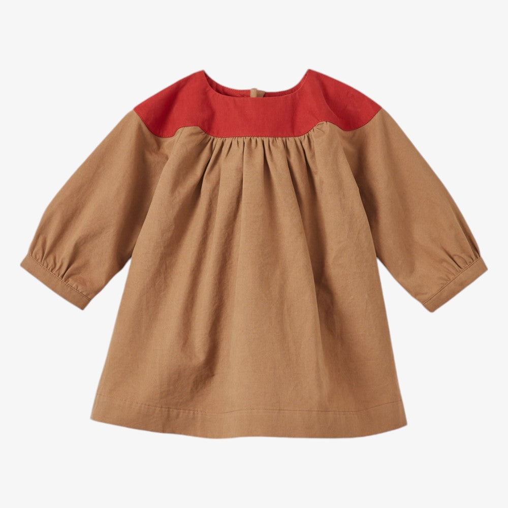 Taylen Baby Dress - Camel Multi