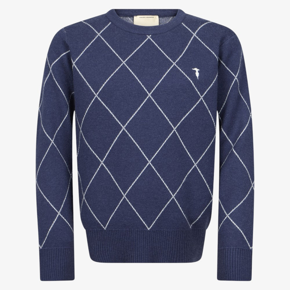 Arygle Sweater - Blue