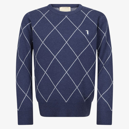 Arygle Sweater - Blue