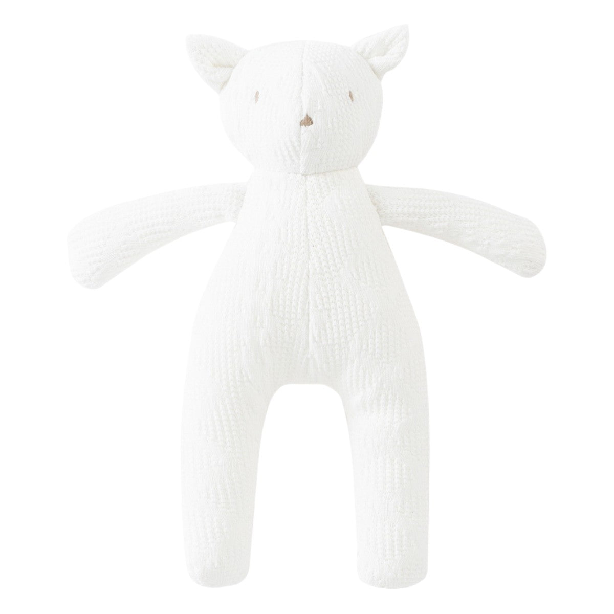 Cable Knit Teddy - White