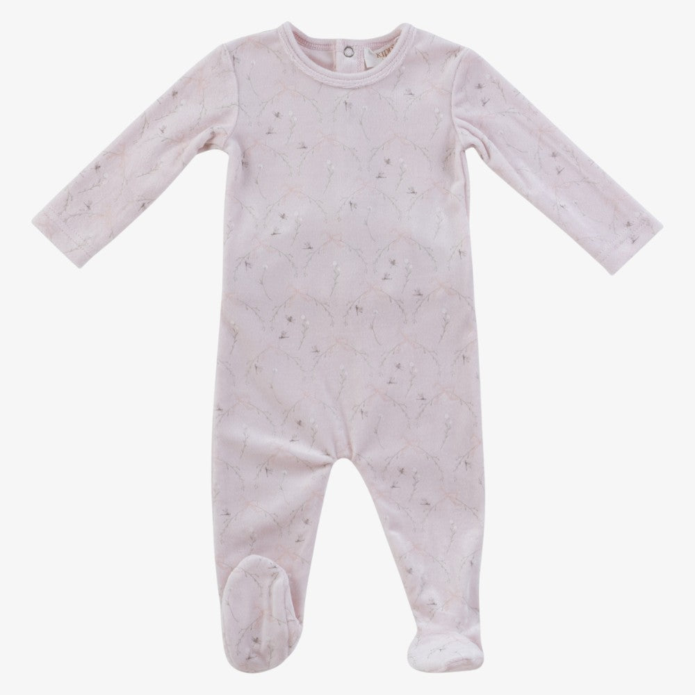 Flying Ribbon Footie - Pink