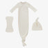 Flying Ribbon Gown Set - White & Pink
