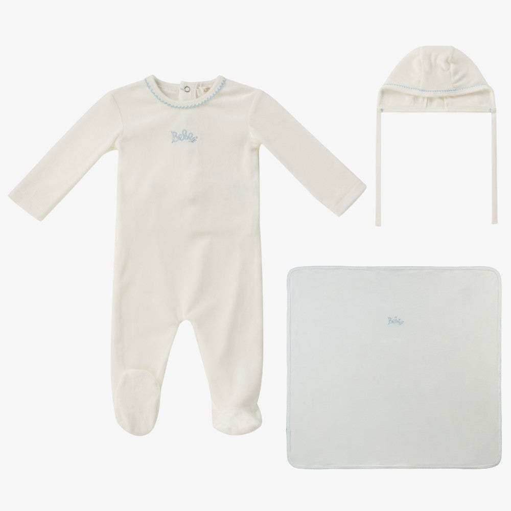 Bebe Take Me Home Set - White &amp; Blue