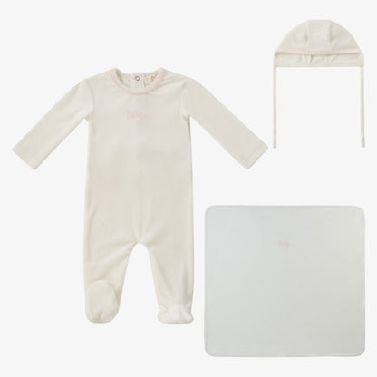 Bebe Take Me Home Set - White &amp; Pink