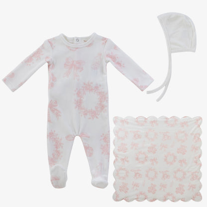 Petit Toile Take Me Home Set - White &amp; Pink