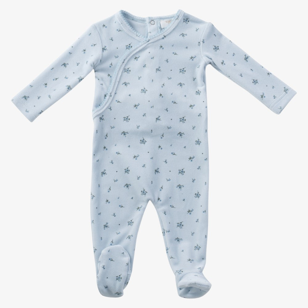Lil Blooms Footie - Blue