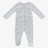 Songbird Footie - White & Blue