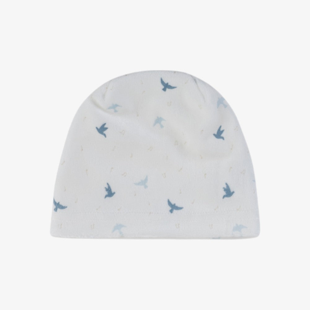 Songbird Beanie - White &amp; Blue