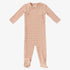 Felt Plaid Footie - Pink
