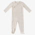 Felt Plaid Footie - White