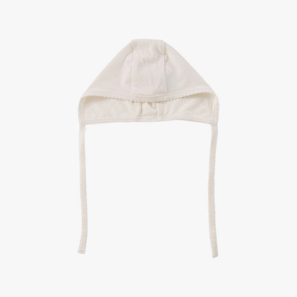 Felt Plaid Bonnet - White